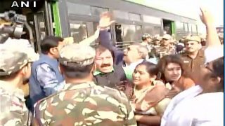 TMC leaders protest outside PMO, say 'Modi Hatao Desh Bachao' TMC leaders protest outside PMO, say 'Modi Hatao Desh Bachao'