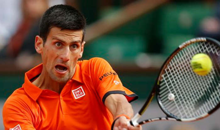 Novak Djokovic in action.