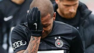 Brazilian player in tears after racist chants in Serbia Brazilian player in tears after racist chants in Serbia