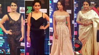 Zee Cine Awards 2017: Vidya Balan, Fatima Sana Shaikh, Sanya Malhotra, Gauahar Khan and Waluscha De Sousa make a stunning red carpet style statement! Zee Cine Awards 2017: Vidya Balan, Fatima Sana Shaikh, Sanya Malhotra, Gauahar Khan and Waluscha De Sousa make a stunning red carpet style statement!