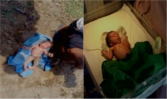 Indian newborn girl rescued after buried alive Indian newborn girl rescued after buried alive