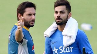 Shahid Afridi Thanks Virat Kohli For Donating Bat For His Foundation Shahid Afridi Thanks Virat Kohli For Donating Bat For His Foundation