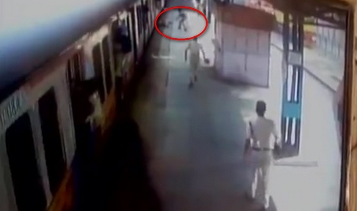 Man slips on chutney, goes under train, saved
