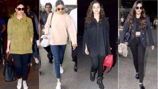 Celeb Airport Style This Week: Kareena Kapoor Khan, Deepika Padukone, Alia Bhatt, Sonam Kapoor give cool travel wear lessons! Celeb Airport Style This Week: Kareena Kapoor Khan, Deepika Padukone, Alia Bhatt, Sonam Kapoor give cool travel wear lessons!