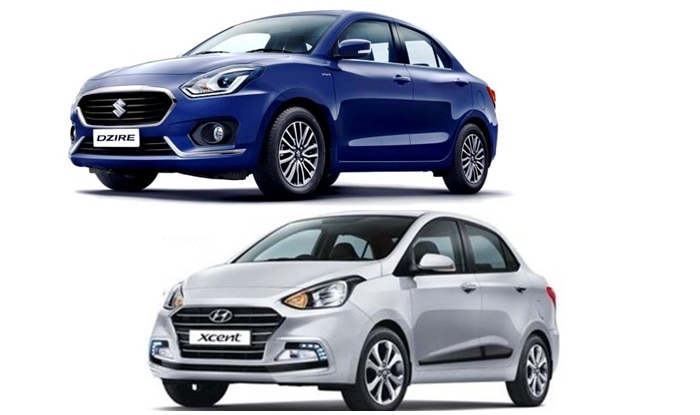 Maruti Suzuki Dzire 2017 Vs Hyundai Xcent Facelift Comparison - Price 