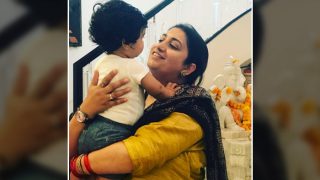 Smriti Irani spends quality time with Ekta Kapoor's nephew and Tusshar Kapoor's son Laksshya! (View picture) Smriti Irani spends quality time with Ekta Kapoor's nephew and Tusshar Kapoor's son Laksshya! (View picture)