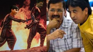 Kumar Vishwas-Arvind Kejriwal's AAP crisis over but Bahubali 2 inspired Kattappa killed Baahubali meme seems like a memorable affair! Kumar Vishwas-Arvind Kejriwal's AAP crisis over but Bahubali 2 inspired Kattappa killed Baahubali meme seems like a memorable affair!
