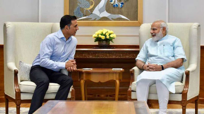 Akshay Kumar discusses 'Toilet: Ek Prem Katha' with PM Modi