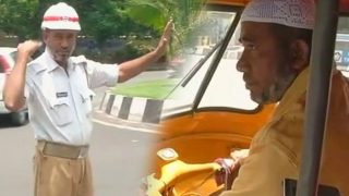 To educate his daughter this auto driver also works as traffic home guard To educate his daughter this auto driver also works as traffic home guard