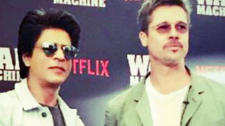 Shah Rukh Khan wishes good luck to Brad Pitt for War Machine in style! Shah Rukh Khan wishes good luck to Brad Pitt for War Machine in style!