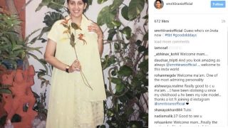 Smriti Irani debuts on Instagram, gives tough competition to Katrina Kaif by posting a nostalgic photograph! Smriti Irani debuts on Instagram, gives tough competition to Katrina Kaif by posting a nostalgic photograph!