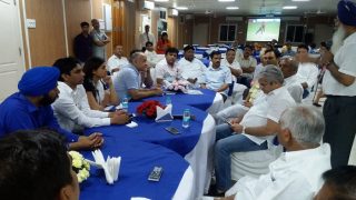 Arvind Kejriwal hosts dinner for AAP MLAs, families: Watch video Arvind Kejriwal hosts dinner for AAP MLAs, families: Watch video