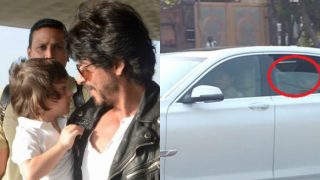 Shah Rukh Khan spotted as he drops AbRam to school! SRK responds to fan’s picture in the most adorable way! Shah Rukh Khan spotted as he drops AbRam to school! SRK responds to fan’s picture in the most adorable way!