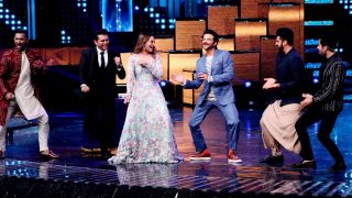 Nach Baliye 8 Grand Finale: Arjun Kapoor to promote his movie Mubarakan on ex-lover Sonakshi Sinha's show – View Pics Nach Baliye 8 Grand Finale: Arjun Kapoor to promote his movie Mubarakan on ex-lover Sonakshi Sinha's show – View Pics
