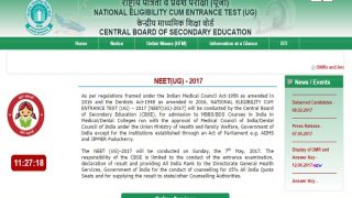 NEET 2017 Results out now, check results here on link provided cbseneet.nic.in or cbseresults.nic.in NEET 2017 Results out now, check results here on link provided cbseneet.nic.in or cbseresults.nic.in