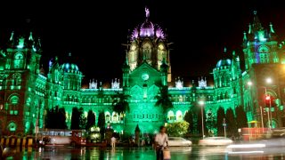 Mumbai CST station says Eid Mubarak, gets illuminated in green light for the festival! Mumbai CST station says Eid Mubarak, gets illuminated in green light for the festival!