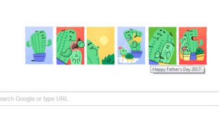 Father's Day 2017 Google Doodle got cactus daddy and his baby wishing Happy Father’s Day! Father's Day 2017 Google Doodle got cactus daddy and his baby wishing Happy Father’s Day!