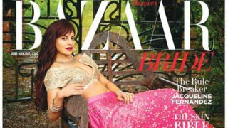 Jacqueline Fernandez looks like a perfect modern bride on the cover of Harper's Bazaar Bride magazine Jacqueline Fernandez looks like a perfect modern bride on the cover of Harper's Bazaar Bride magazine