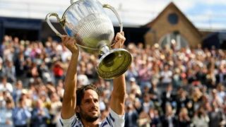 Feliciano Lopez beats Marin Cilic in nail-biting Queen's Club final Feliciano Lopez beats Marin Cilic in nail-biting Queen's Club final