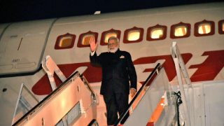 Narendra Modi leaves for Netherlands; climate change, terrorism high on agenda Narendra Modi leaves for Netherlands; climate change, terrorism high on agenda