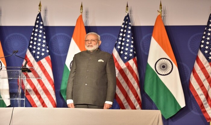 Trump greets Indian PM Modi at White House