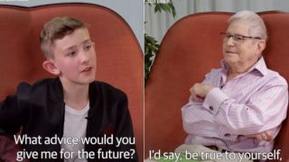 Teen and Old Man, 65 Years Apart in Age Discuss About Being Gay in Different Times (Watch Video) Teen and Old Man, 65 Years Apart in Age Discuss About Being Gay in Different Times (Watch Video)