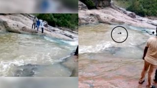 Telangana: 2 Men Drown in Kuntala Waterfall While Taking Selfie (Watch Video) Telangana: 2 Men Drown in Kuntala Waterfall While Taking Selfie (Watch Video)