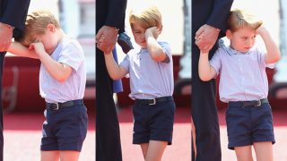 Sleepy Prince George Rubs His Eyes, Drags Father Williams to the Plane as They Leave Poland (Watch Video) Sleepy Prince George Rubs His Eyes, Drags Father Williams to the Plane as They Leave Poland (Watch Video)