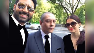 Aishwarya Rai Bachchan and Abhishek Bachchan make quite a style statement in black! Aishwarya Rai Bachchan and Abhishek Bachchan make quite a style statement in black!