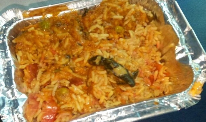 Dead Lizard In Veg Biryani Served On Purva Express Train Dead Lizard In Veg Biryani Served On Purva Express Train