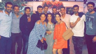 Sania Mirza-Shoaib Malik meets Zaheer Khan-Sagarika Ghatge along with Harman Baweja in London! This Picture Depicts Major Squad Goals Sania Mirza-Shoaib Malik meets Zaheer Khan-Sagarika Ghatge along with Harman Baweja in London! This Picture Depicts Major Squad Goals