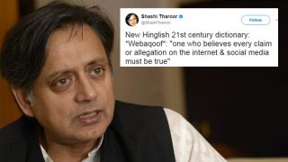 'Webakoof', New Word Shared By Shashi Tharoor, Twitter Loves It After 'Farrago'! 'Webakoof', New Word Shared By Shashi Tharoor, Twitter Loves It After 'Farrago'!