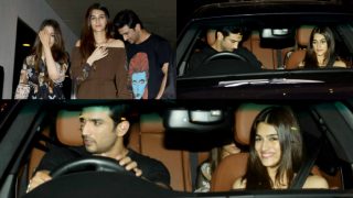 Sushant Singh Rajput and Kriti Sanon's recent outing will make you fall in love with their raabta! (view pics) Sushant Singh Rajput and Kriti Sanon's recent outing will make you fall in love with their raabta! (view pics)
