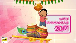Janmashtami Wishes in Hindi: Best Happy Krishna Janmashtami 2017 Messages, WhatsApp GIFs & Facebook Status to Celebrate Birth of Lord Krishna Janmashtami Wishes in Hindi: Best Happy Krishna Janmashtami 2017 Messages, WhatsApp GIFs & Facebook Status to Celebrate Birth of Lord Krishna