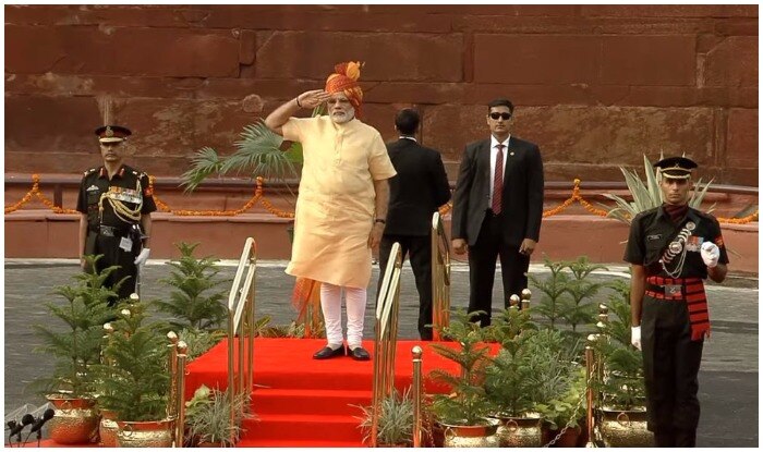 Image result for narendra modi in lal kila