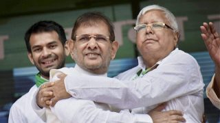 Sharad Yadav Meets RJD Supremo Lalu Prasad in Jail, Calls For Opposition Unity to oust BJP Sharad Yadav Meets RJD Supremo Lalu Prasad in Jail, Calls For Opposition Unity to oust BJP