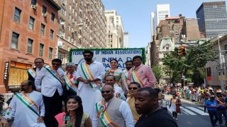Baahubali Actors Rana Daggubati, Tamannaah Bhatia Join Thousands at India Day Parade in New York Baahubali Actors Rana Daggubati, Tamannaah Bhatia Join Thousands at India Day Parade in New York