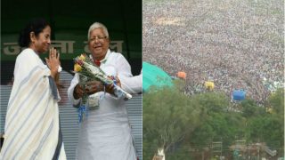 Lalu's Mega Rally: In Next Election, People of Bihar Will Leave Nitish Kumar and BJP, Says Mamata Banerjee Lalu's Mega Rally: In Next Election, People of Bihar Will Leave Nitish Kumar and BJP, Says Mamata Banerjee