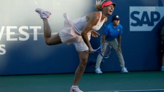 Maria Sharapova Makes Winning Start at WTA Tournament in Stanford Maria Sharapova Makes Winning Start at WTA Tournament in Stanford