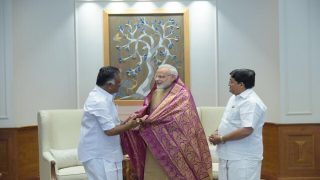 PM Modi Congratulates O Panneerselvam On AIADMK Merger PM Modi Congratulates O Panneerselvam On AIADMK Merger