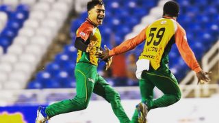 Afghanistan’s Rashid Khan Takes First Ever Hat-trick in CPL T20, Watch Video Afghanistan’s Rashid Khan Takes First Ever Hat-trick in CPL T20, Watch Video