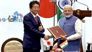 Narendra Modi, Shinzo Abe Meet in Gujarat Day 2: India, Japan Agree to Further Intensify Strategic Ties Narendra Modi, Shinzo Abe Meet in Gujarat Day 2: India, Japan Agree to Further Intensify Strategic Ties