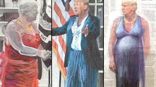 Artist Jet Nijkamp Has Found A Way Around Donald Trump's Sexist Remarks, Adds Feminine Attire To All His Pictures Artist Jet Nijkamp Has Found A Way Around Donald Trump's Sexist Remarks, Adds Feminine Attire To All His Pictures