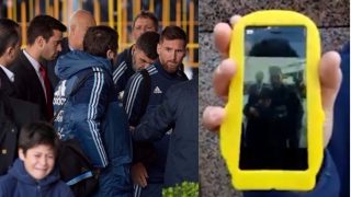 Lionel Messi Takes Selfie With Crying Young Fan After Being Dragged Away by Security Guards in This Video Lionel Messi Takes Selfie With Crying Young Fan After Being Dragged Away by Security Guards in This Video