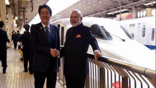 PM Modi, Shinzo Abe to Lay Foundation Stone For Ahmedabad-Mumbai Bullet Train Project PM Modi, Shinzo Abe to Lay Foundation Stone For Ahmedabad-Mumbai Bullet Train Project