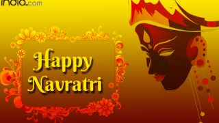 Navratri 2017 Wishes in Hindi: Best SMS Messages, Quotes & WhatsApp GIF Images To Send Greetings on Nav Durga Festival Navratri 2017 Wishes in Hindi: Best SMS Messages, Quotes & WhatsApp GIF Images To Send Greetings on Nav Durga Festival