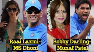 Raai Laxmi-MS Dhoni, Bobby Darling-Munaf Patel & Other Actress-Cricketer Pairs Who Were Rumoured to be 'Girlfriend-Boyfriend' Raai Laxmi-MS Dhoni, Bobby Darling-Munaf Patel & Other Actress-Cricketer Pairs Who Were Rumoured to be 'Girlfriend-Boyfriend'