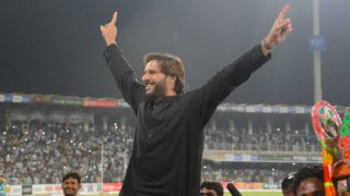 Shahid Afridi Lits up Lahore's Gaddafi Stadium During His Farewell Reception, Watch Video Shahid Afridi Lits up Lahore's Gaddafi Stadium During His Farewell Reception, Watch Video