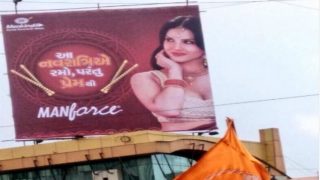 Sunny Leone’s Navratri – Themed Condom Ad Hurts Gujarat’s Religious Sentiments Sunny Leone’s Navratri – Themed Condom Ad Hurts Gujarat’s Religious Sentiments
