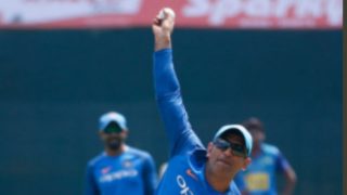 India vs Australia: MS Dhoni Bowls Spin Alongside Kuldeep Yadav During Practice Session, Watch Video India vs Australia: MS Dhoni Bowls Spin Alongside Kuldeep Yadav During Practice Session, Watch Video